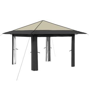vidaXL Gazebo uden Sider Creme og antracit