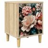 vidaXL Natskab BORNE Sonoma-eg 36 x 33 x 50 cm Konstrueret tr&aelig;