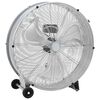 vidaXL Tromleventilator med hjul S&oslash;lv 79 x 37 x 82 cm Aluminium