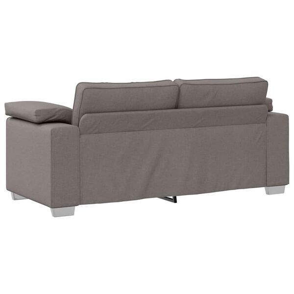 vidaXL Sofa 140cm Gr&aring;brun Stof