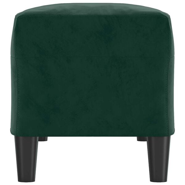 vidaXL b&aelig;nk 100x35x41 cm fl&oslash;jl m&oslash;rkegr&oslash;n