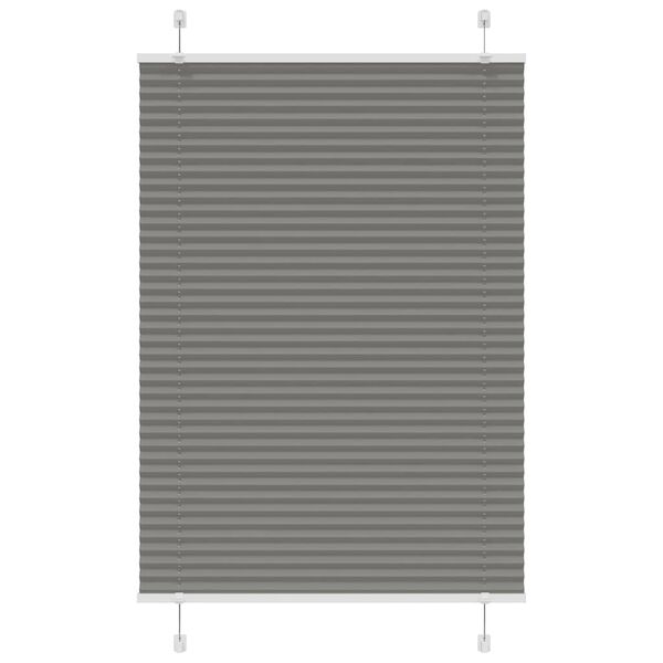 vidaXL Pliss&eacute;gardin Antracit 100x150 cm Stofbredde 99,4 cm Polyester