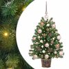 vidaXL Kunstigt juletr&aelig; med 150 LED'er med stativ Gr&oslash;n 75 cm PE og PVC