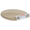 vidaXL soft close toilets&aelig;de quick release oval beige