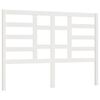 vidaXL sengeg&aelig;rde 141x4x104 cm massivt fyrretr&aelig; hvid