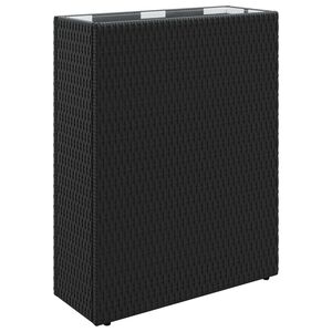 vidaXL H&oslash;j Plantekrukke Sort 55 x 22 x 70 cm polyrattan