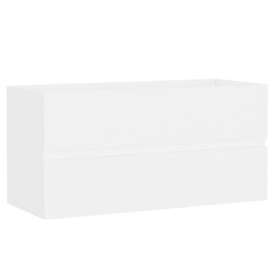 vidaXL vaskeskab 90x38,5x45 cm spånplade hvid