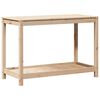 vidaXL plantebord med hylde 108x50x75 cm massivt fyrretr&aelig;