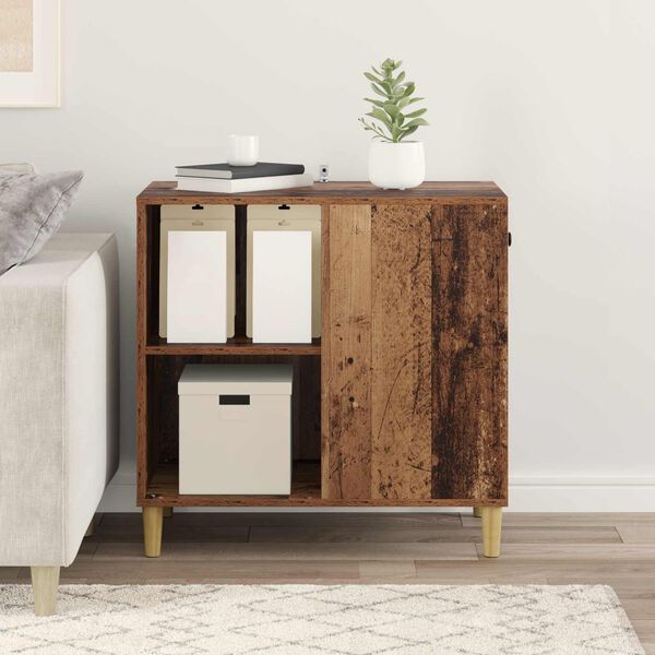 vidaXL Kat Hus Gammelt tr&aelig; 72 x 42.5 x 70 cm Konstrueret tr&aelig;