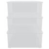 vidaXL plastopbevaringskasser 3 stk. 25 l stabelbare