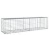 vidaXL gabionkurv med cover 200x50x50 cm galvaniseret jern