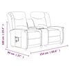vidaXL 2-personers l&aelig;nestol mikrofiberstof lysegr&aring;