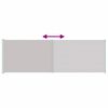 vidaXL sammenrullelig sidemarkise til terrassen 200x600 cm grå