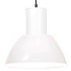 vidaXL h&aelig;ngelampe 25 W rund 28,5 cm E27 hvid