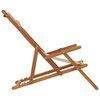 vidaXL strandstol foldbar massivt eukalyptustr&aelig; og stof gr&aring;brun