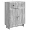 vidaXL Sideboard Gr&aring; sonoma-eg 66 x 34,5 x 90 cm Konstrueret tr&aelig;