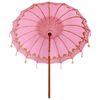 vidaXL Balinesisk Parasol Lyser&oslash;d 215 x 215 x 260 cm