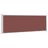 vidaXL sammenrullelig sidemarkise til terrassen 100 x 314 cm brun