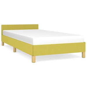 vidaXL Sengeramme uden madras Gr&oslash;n 100x200 cm Stof
