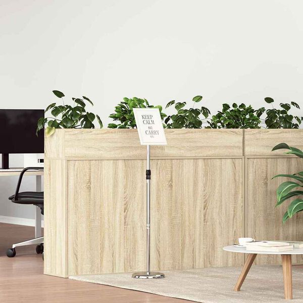 vidaXL Messesk&aelig;rme S&oslash;lv 25 x 25 x 125 cm Aluminium