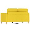 vidaXL 2-personers sofa 120 cm stof lysegul
