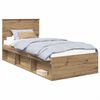 vidaXL Sengestel med hovedg&aelig;rde Artisan eg 90 x 200 cm Konstrueret tr&aelig;