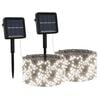 vidaXL lysk&aelig;der 2 stk. 2x200 LED inde/ude soldrevet kold hvid