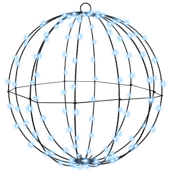 vidaXL Bold med 120 LED'er Kold hvid 40,5 x 40,5 x 42 cm Metal