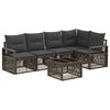 vidaXL Havesofa S&aelig;t 6 stk. Gr&aring; polyrattan