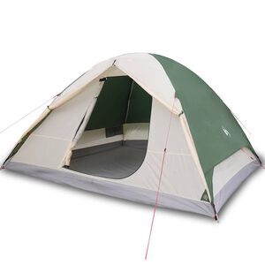 vidaXL 6-personers campingtelt vandt&aelig;t kuppel gr&oslash;n