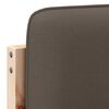 vidaXL Polstret sengegavl Brun og Taupe 140 cm Massiv fyrretr&aelig;