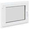 vidaXL K&aelig;ldervindue RISOR 80 x 70 cm PVC og glas Hvid