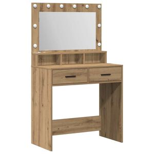 vidaXL Kl&aelig;deskab Artisan Egetr&aelig; 79 x 41 x 135 cm Konstrueret tr&aelig;