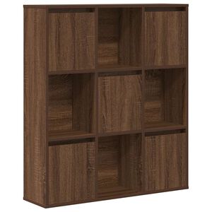 vidaXL bogreol 89x24x101,5 cm konstrueret tr&aelig; brun egetr&aelig;sfarve