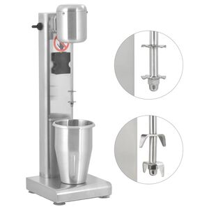 vidaXL milkshakemaskine rustfrit st&aring;l 1 l