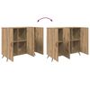vidaXL Sideboard Artisan Egetr&aelig; 89,5 x 34 x 80 cm Konstrueret tr&aelig;