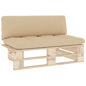 vidaXL midtermodul til pallesofa impr&aelig;gneret fyrretr&aelig;