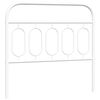 vidaXL udskiftningsgavl 100 cm metal hvid