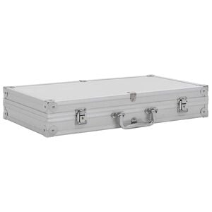 vidaXL v&aring;benkasse aluminium ABS s&oslash;lv