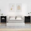 vidaXL Natskab med skuffe 2 pcs Sort 49 x 36 x 61 cm Konstrueret tr&aelig;