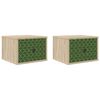 vidaXL V&aelig;gmonteret natbord GELEEN 2 stk. Sonoma-eg 36 x 33 x 25 cm