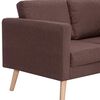 vidaXL 2-personers sofa i stof brun