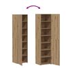 vidaXL Highboard 2 pcs Artisan Egetr&aelig; 45 x 42,5 x 185 cm