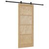 vidaXL Skyded&oslash;r ORKDAL Naturfarvet 86 x 211 cm Massivt fyrretr&aelig;