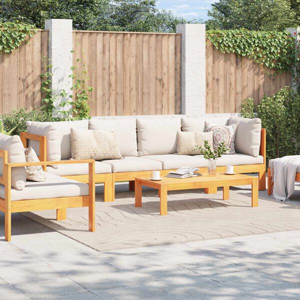 vidaXL Omr&aring;det&aelig;pper Firkantet PALMERAS Beige 240 x 240 cm Polyester