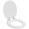 vidaXL Toilet s&aelig;de 2 pcs Hvid 44 x 38 cm MDF plade