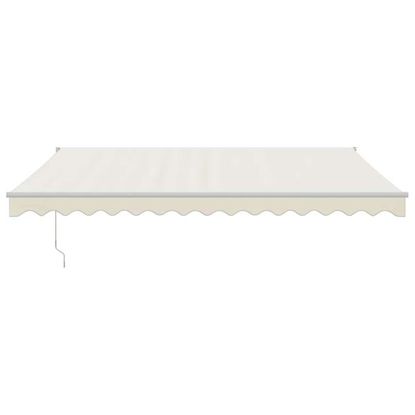 vidaXL foldemarkise 4x3 m automatisk betjening cremefarvet
