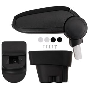 vidaXL arml&aelig;n til PEUGEOT 207/207 SW/207 CC (2006) sort 12x36x(33,5-48) cm ABS