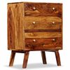 vidaXL sideskab massivt akacietr&aelig; 60 x 35 x 76 cm