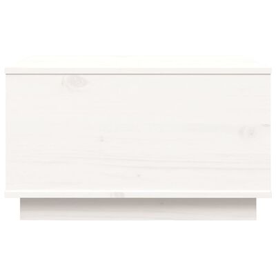 vidaXL sofabord 60x50x35 cm massivt fyrretræ hvid